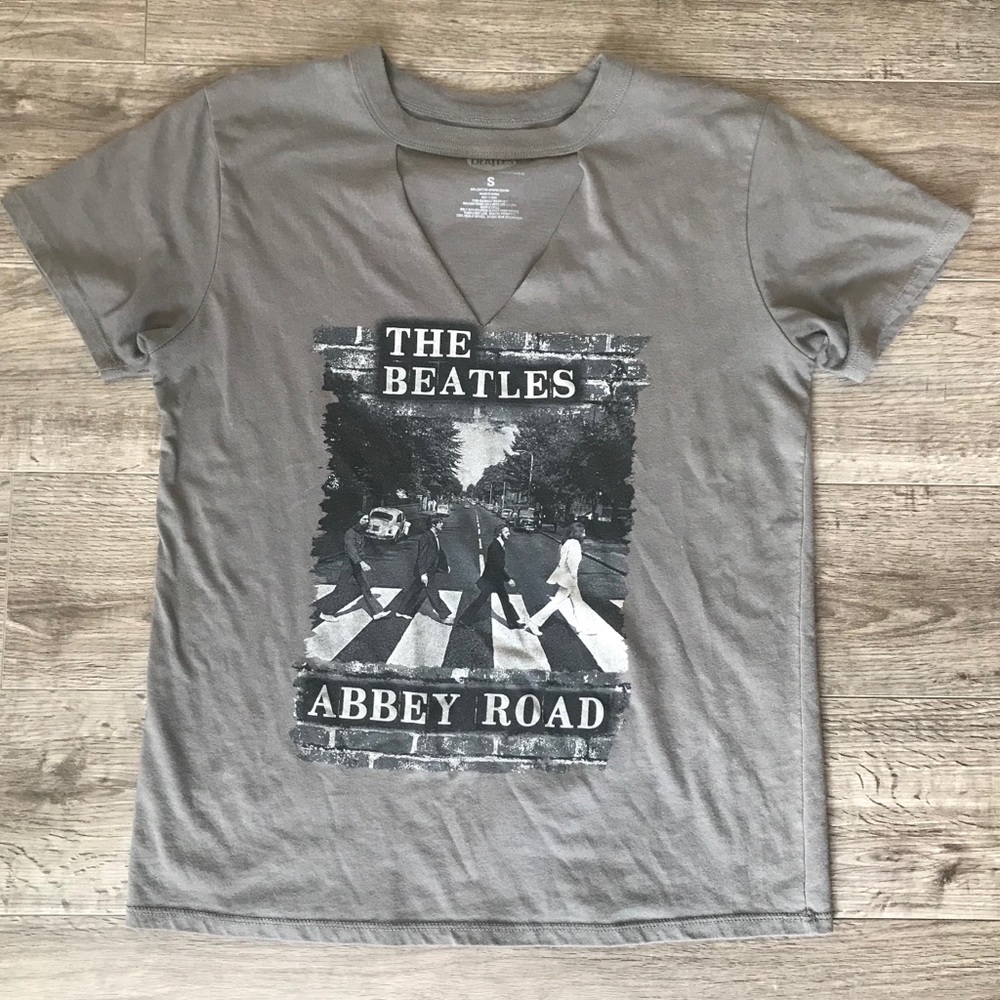 Beatles Vintage Chocker Neck T Shirt